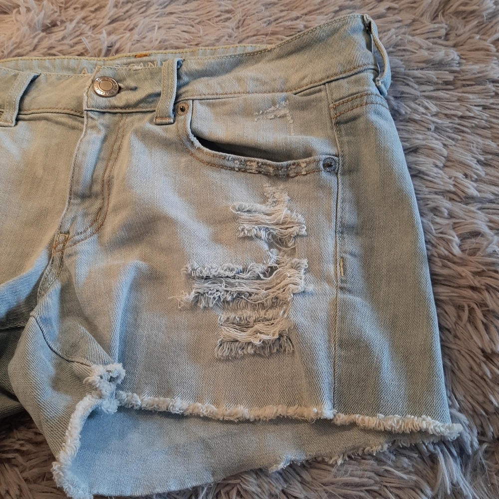 American Eagle Jean Shorts Stretch Size 8 - Picture 5 of 12